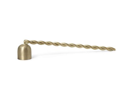 Zvonec za gašenje sveč TWIST 15 cm, medenina, čvrst LIVING