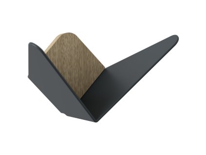 Obešalna kljuka METULJI 23 cm, siva, jeklo, Umage