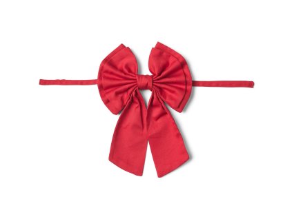 Božična dekoracija BOW TIE, rdeča, bombaž, Humdakin