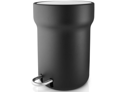 215705 koupelnovy odpadkovy kos citadel 5 l cerna plast nerezova ocel eva solo