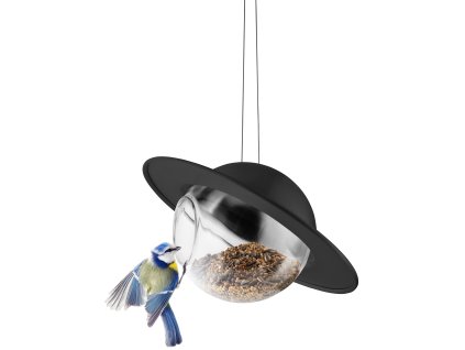 215591 krmitko pro ptaky saturn 24 cm cerna nerezova ocel eva solo