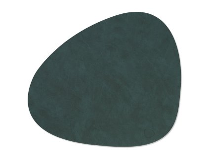Pogrinjek CURVE NUPO 37 x 44 cm, temno zelena, usnje, LIND DNA