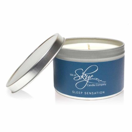 Dišeča sveča SLEEP SENSATION, čas gorenja 30 ur, potovalni paket, Isle of Skye Candle Company