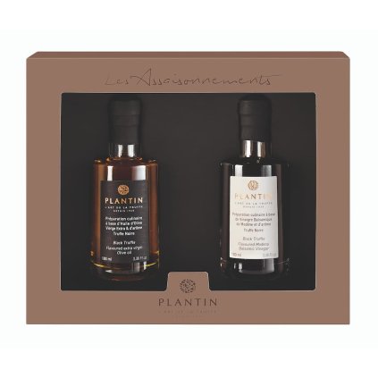 Darilni komplet OIL & VINEGAR, ekstra deviško olivno olje & balzamični kis, 2 x 100 ml, PLANTIN