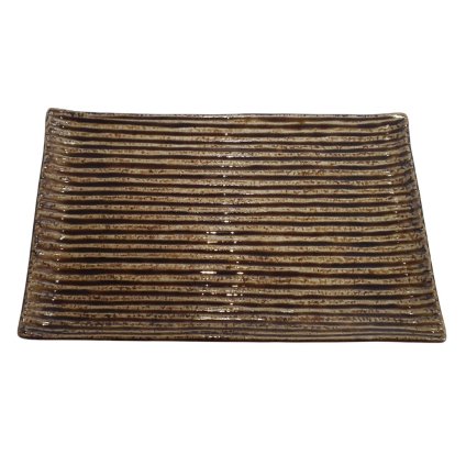 216605 servirovaci talir contour 24 x 15 cm jantarova keramika mij