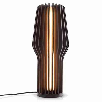 216959 prenosna stolni lampa radiant 28 cm led tmave hneda drevo eva solo