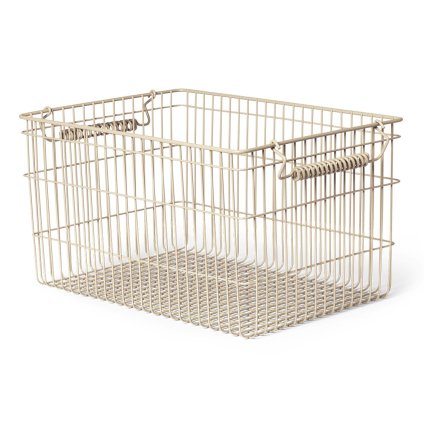 Košara za organizacijo CALA 36 cm, set 2 kosov, kašmir, železo, čvrst LIVING