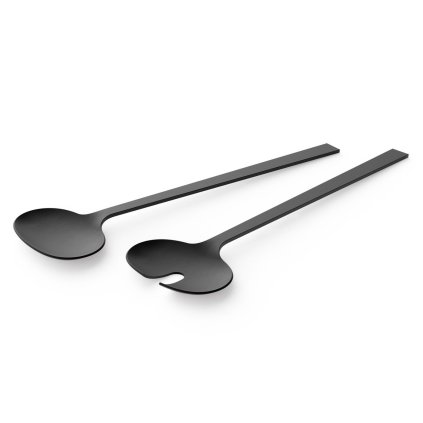 222642 salatove nacini lenora 30 cm sada 2 ks cerna nerezova ocel zack