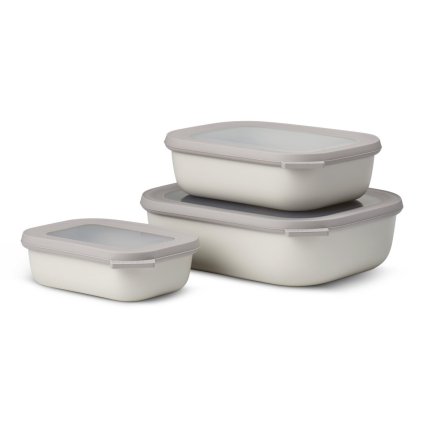 222374 box na potraviny cirqula rect l sada 3 ks severska bila plast mepal