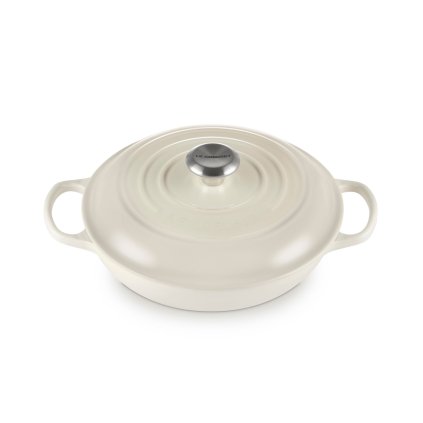 224991 kastrol signature 26 cm 2 2 l meringue litina le creuset