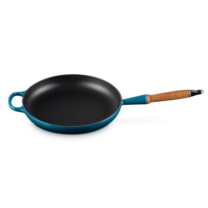 224799 panev na smazeni signature 28 cm deep teal litina le creuset