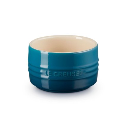 224877 ramekin 9 cm 200 ml deep teal kamenina le creuset