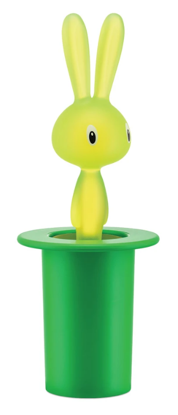 Držalo za zobotrebce MAGIC BUNNY, črna, Alessi