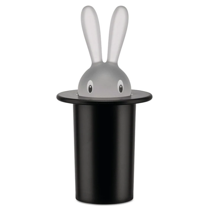 Držalo za zobotrebce MAGIC BUNNY, črna, Alessi