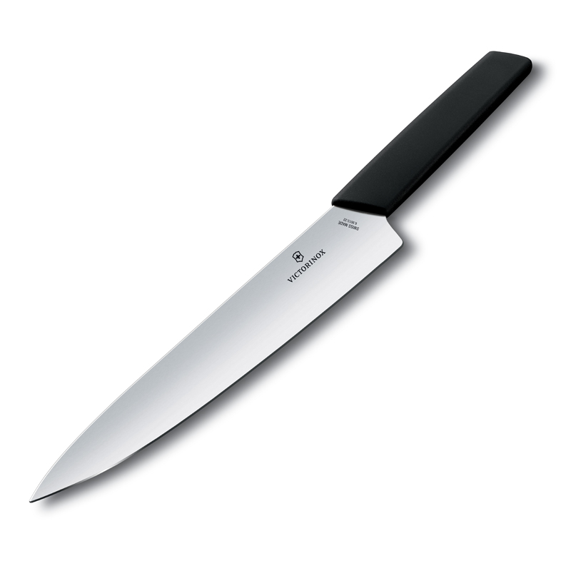 Kuharski nož SWISS MODERN, 22 cm, črne barve, Victorinox