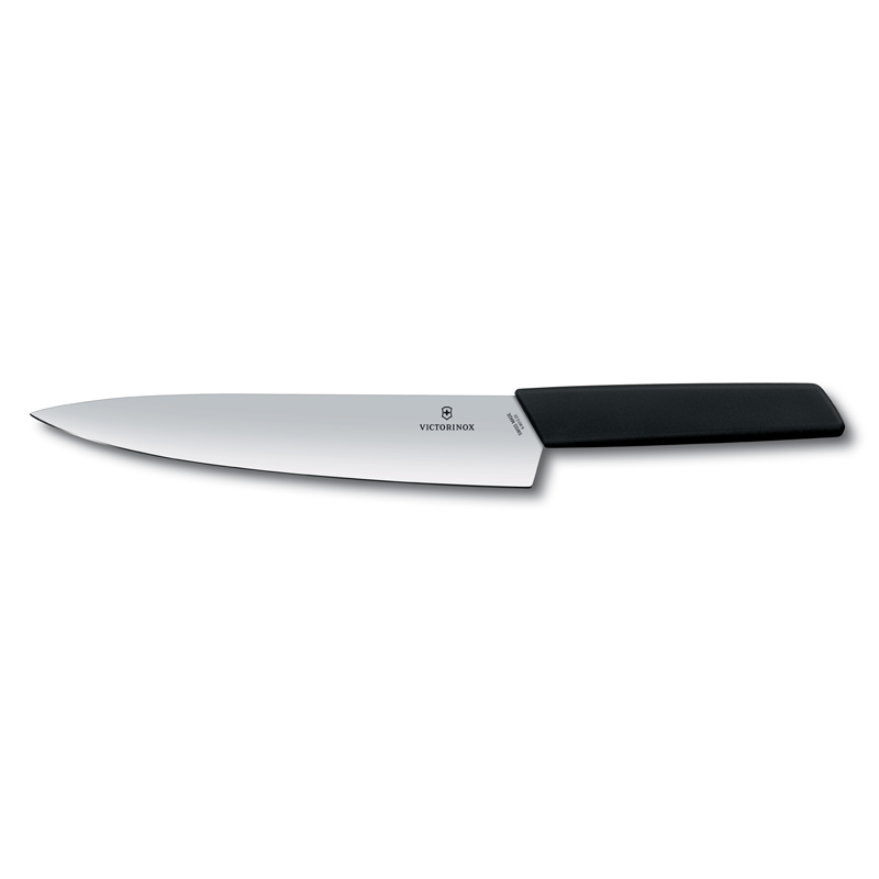 Kuharski nož SWISS MODERN, 22 cm, črne barve, Victorinox