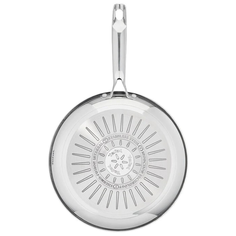 Ponev z nelepljivim premazom DUETTO+ G7320634, 28 cm, nerjaveče jeklo, titan, Tefal
