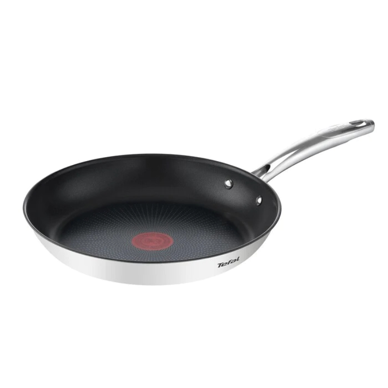 Ponev z nelepljivim premazom DUETTO+ G7320634, 28 cm, nerjaveče jeklo, titan, Tefal