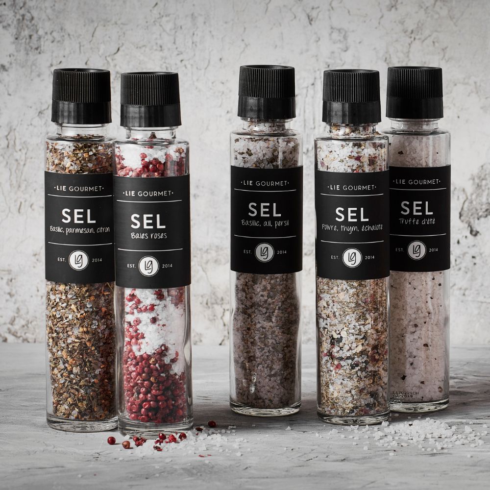 Sol z rožnatim poprom, 215 g, z mlinčkom, Lie Gourmet