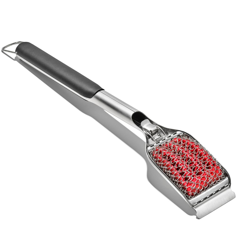 Krtača in strgalo za žar GOOD GRIPS, 51 cm, siva, iz nerjavečega jekla, OXO