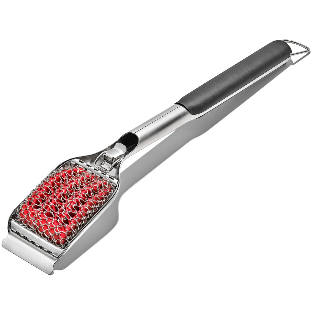 Krtača in strgalo za žar GOOD GRIPS, 51 cm, siva, iz nerjavečega jekla, OXO