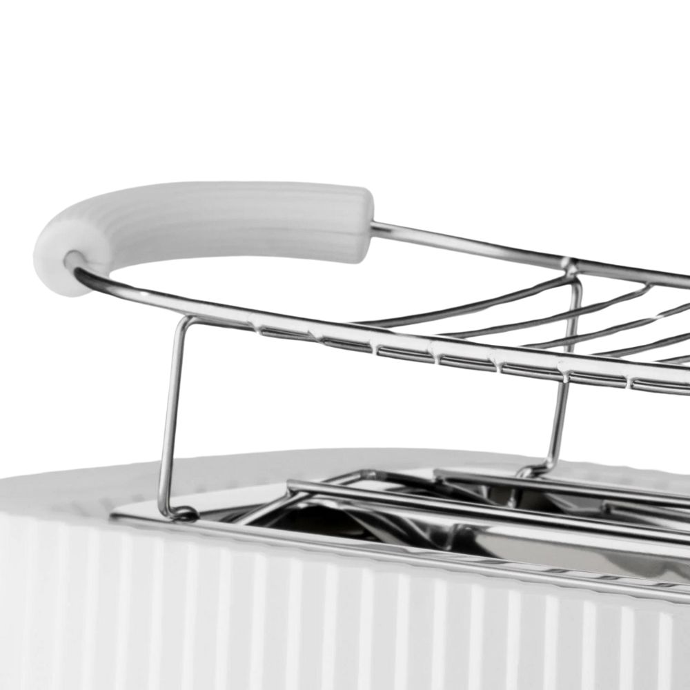 Opekač kruha PLISSÉ XXL 46 cm, bela, plastika, Alessi