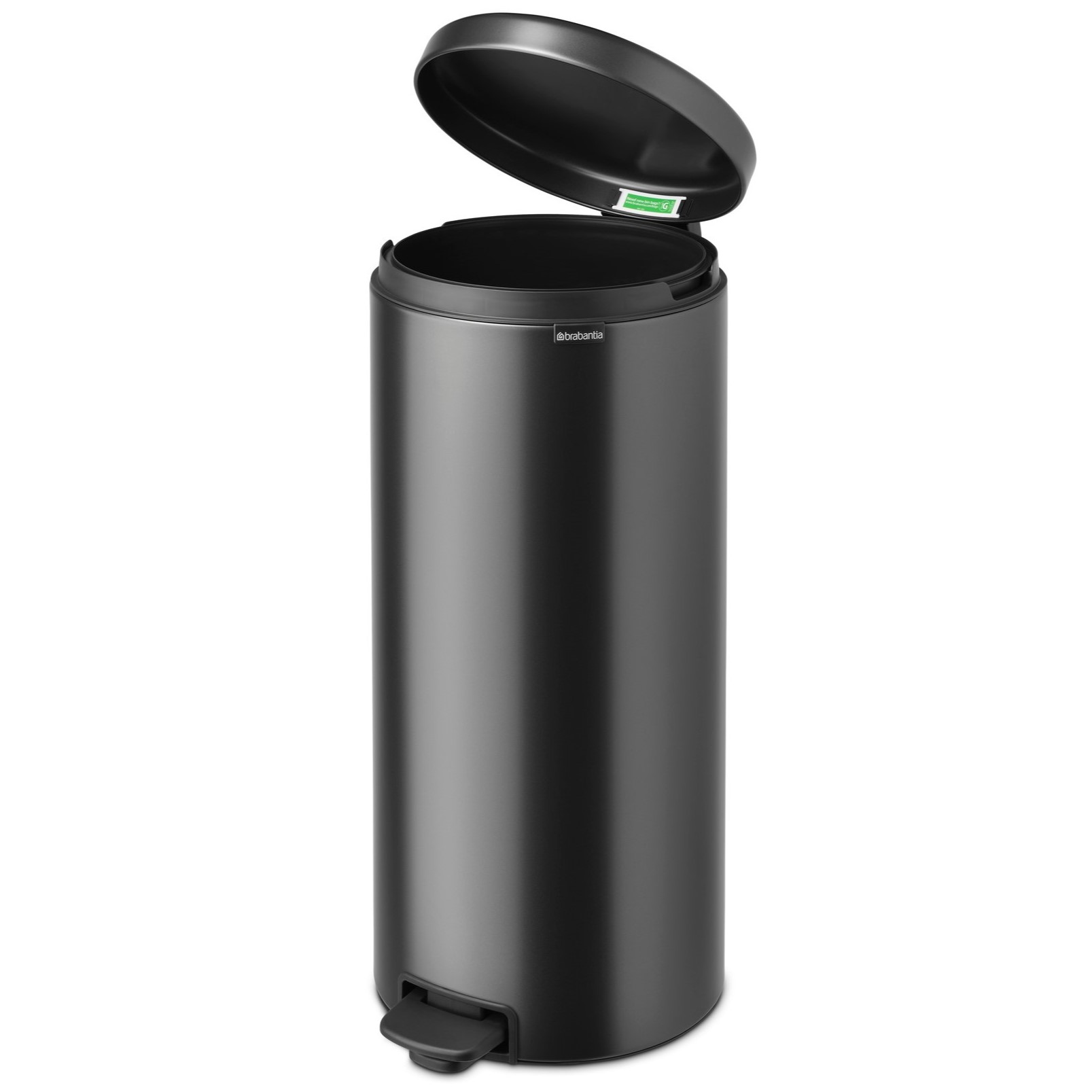 Koš za smeti s pedalom NEWICON, 30 l, močna siva, jeklo, Brabantia