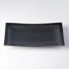 Servirni krožnik MATT BLACK, 33 x 19 cm, MIJ
