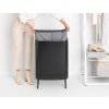 Koš za perilo BO, 2 x 45 l, črne barve, Brabantia