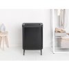 Koš za perilo BO, 2 x 45 l, črne barve, Brabantia