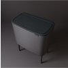 Koš na dotik BO, 11 + 23 l, platina, Brabantia