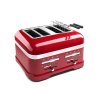 Toaster ARTISAN, 4 rezine, metalik rdeča barva, KitchenAid