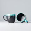 Skodelica MT BLACK & TURQUOISE, 280 ml, MIJ