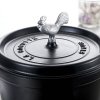 Ročaj pokrova ROOSTER, srebrna, Staub