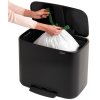 Koš za smeti s pedalom BO, 36 l, črna mat, Brabantia