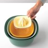 Set kuhinjskih skled, 4 kosi, z cedilo in ožemalnik citrusov, Brabantia