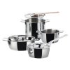 Set loncev POTS & PANS, 7 kosov, nerjaveče jeklo, Alessi