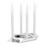 Svečnik za namizne sveče SQUARE CANDLE, set 4 kosov, nerjaveče jeklo, Höfats