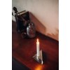 Svečnik za namizne sveče SQUARE CANDLE, set 4 kosov, nerjaveče jeklo, Höfats