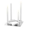 Svečnik za namizne sveče SQUARE CANDLE, set 4 kosov, nerjaveče jeklo, Höfats