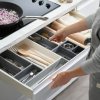 Organizator za kuhinjske predale BLOX 85200, set 10 kosov, siv, Joseph Joseph