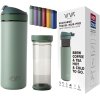Potovalni lonček RECHARGE ANYTIME, 460 ml, z infuzorjem za čaj, meta, Viva Scandinavia