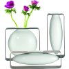 Vaza FLOAT, 17 cm, siva, Philippi
