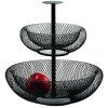 Etažer za pecivo MESH 30 cm, črna, Philippi