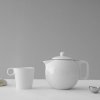 Čajnik JAIMI, 1 l, bel, porcelan, Viva Scandinavia