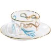 Skodelica za espresso s krožnikom TOILETPAPER SNAKES, 50 ml, Seletti
