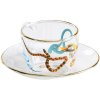 Skodelica za espresso s krožnikom TOILETPAPER SNAKES, 50 ml, Seletti