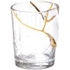 Kozarec za vodo KINTSUGI 1, 10 cm, prozorno steklo in zlato, Seletti