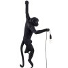 Stenska luč HANGING MONKEY, 76,5 cm, leva, črna, Seletti