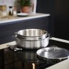 Ponev za sauté ALCHIMY LOQY, 28 cm, srebrna, iz nerjavečega jekla, de Buyer
